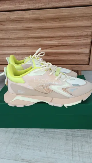 Zapatillas Lacoste Rosa y Amarillo