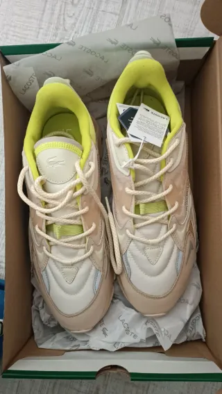 Zapatillas Lacoste Rosa y Amarillo