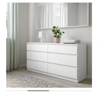 Cómoda blanca 6 cajones