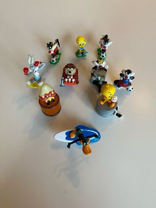 Lote 10 Figuras Kinder Looney Tunes