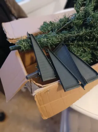 Árbol de Navidad artificial verde