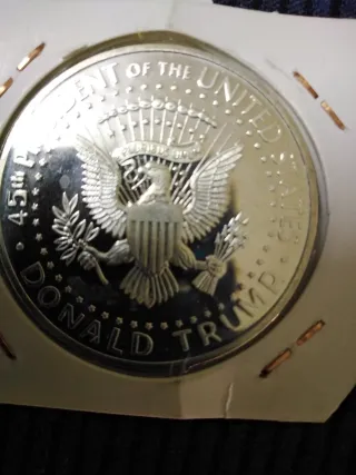 Moneda Plata Fina USA 2018 Trump+OTRAS