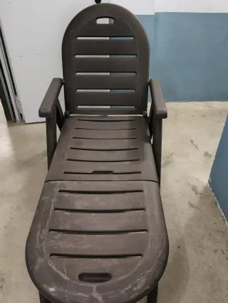 Hamaca de jardín reclinable de plástico