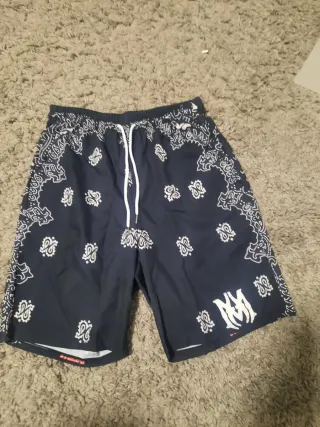 Nuevo Camisa y Short Amiri Negra con Estampado Bla