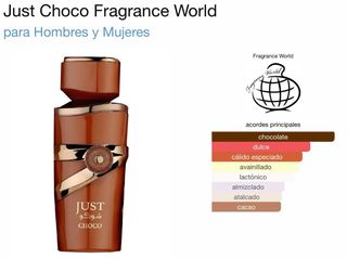 Perfume JUST Choco Eau de Parfum Marrón +Regalo