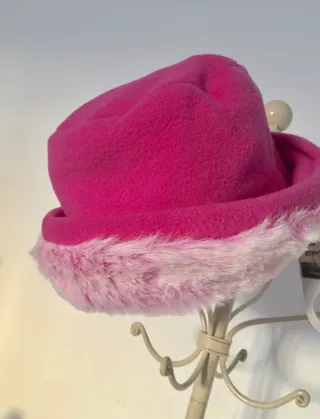 Gorro y bufanda polar rosa NUEVO