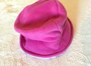 Gorro y bufanda polar rosa NUEVO