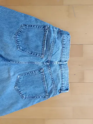 Pull&Bear Pantalones Vaqueros Anchos Azul