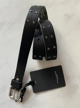 Cintura Paolo Pecora in cuoio nero