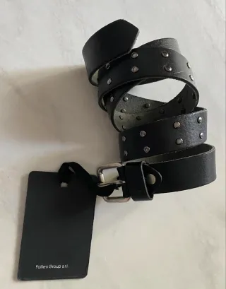 Cintura Paolo Pecora in cuoio nero