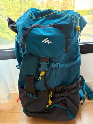 Mochila Quechua 60L Gris/Azul