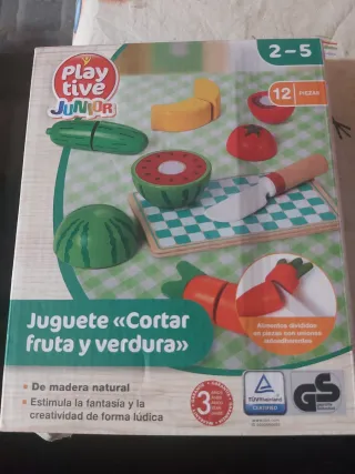 Giocattoli per tagliare frutta e verdura in legno