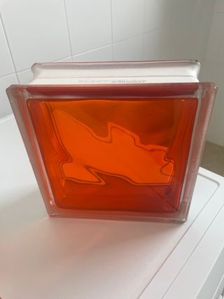 Bloques de vidrio naranja NUEVO