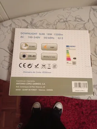 Foco LED Empotrable Downlight Serie SLIM