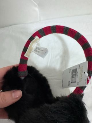 Orejeras Michael Kors Rayas Rosa y Gris