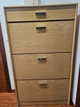 Zapatero de madera 4 cajones