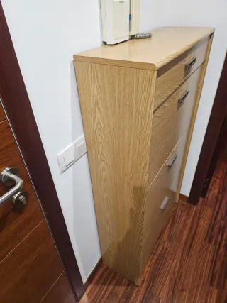 Zapatero de madera 4 cajones