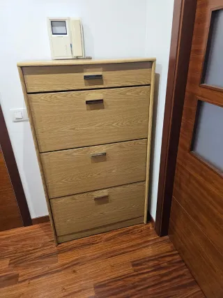 Zapatero de madera 4 cajones
