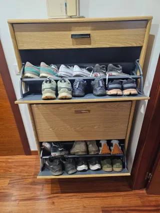 Zapatero de madera 4 cajones