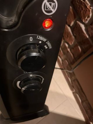 Radiador Eléctrico Rowenta 2400W Negro