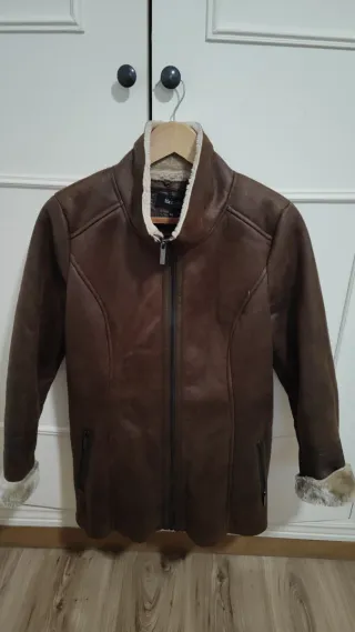 Chaquetón mujer marrón