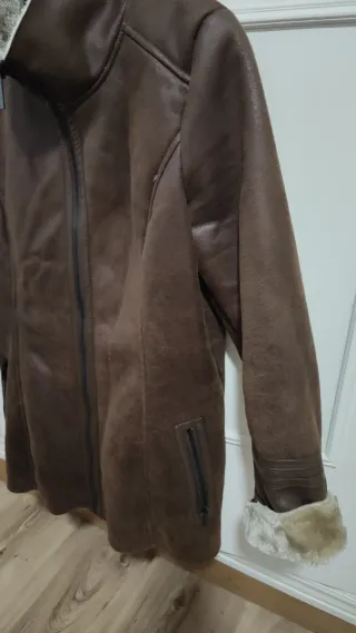 Chaquetón mujer marrón