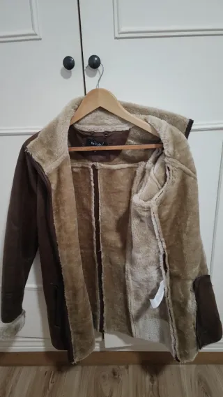 Chaquetón mujer marrón