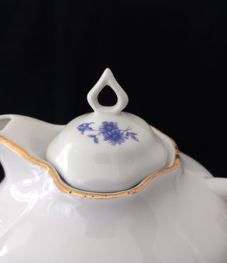 Bavaria - Grande teiera con decori blu