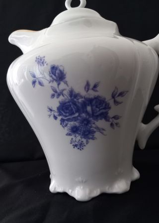 Bavaria - Grande teiera con decori blu