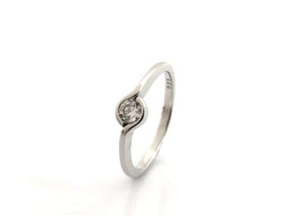 anillo plata 925mm con piedra con circonita