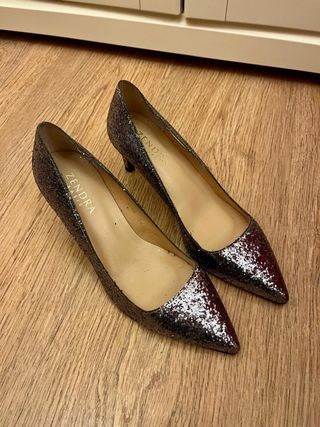 Zapatos de tacón ZENDRA BASIC brillantes. n36