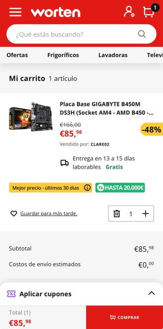 Gigabyte B450M DS3H Placa Base