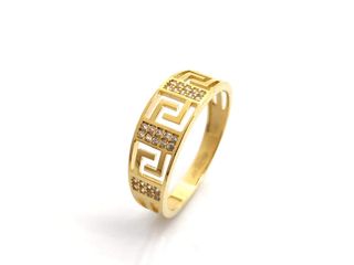 sortija oro 18k con piedra con circonita t. 16 (17,84 mm)