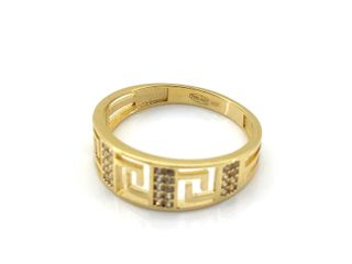 sortija oro 18k con piedra con circonita t. 16 (17,84 mm)