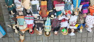 Muñeca antigua de porcelana visitadas com nuevos