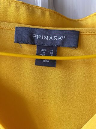 Camisa amarilla Primark talla M