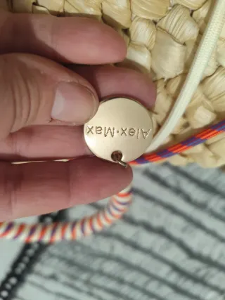 Bolso de mano Alex.max. de rafia