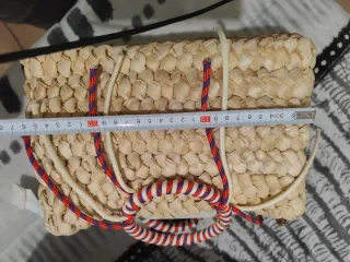 Bolso de mano Alex.max. de rafia