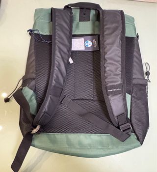 Mochila North Sails Roll Top Negra y Verde