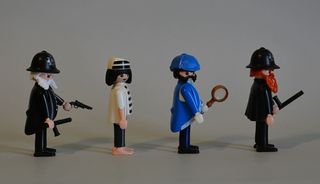 Playmobil Sherlock Con Ladrón y Policía Victoriana
