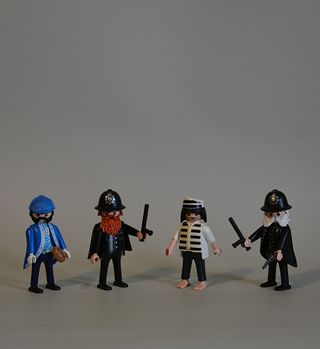 Playmobil Sherlock Con Ladrón y Policía Victoriana