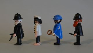 Playmobil Sherlock Con Ladrón y Policía Victoriana