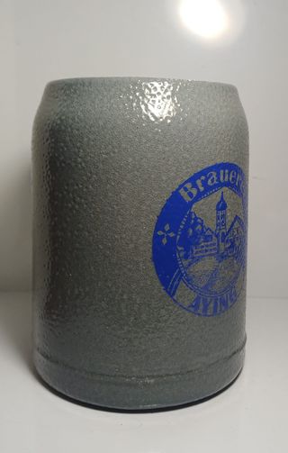 Jarra cerveza Ayinger 0,5L gres 1985-1995