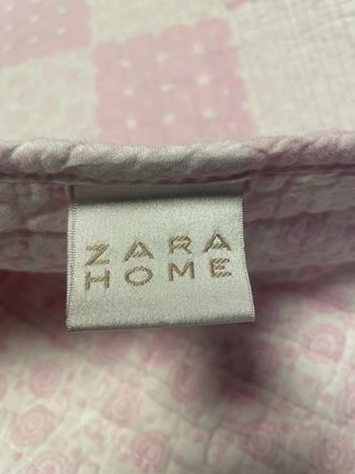 Colcha Cama 90 Rosa y Blanca