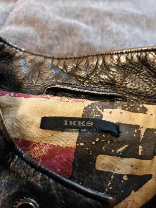 Cazadora de cuero IKKS