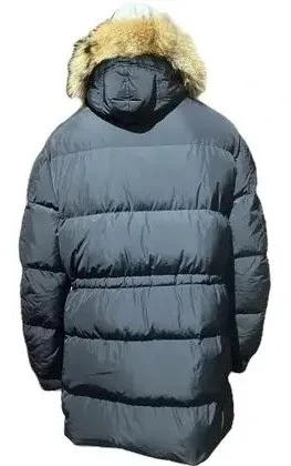 Plumón holgado con capucha con pelo de Dsquared2