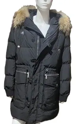 Plumón holgado con capucha con pelo de Dsquared2