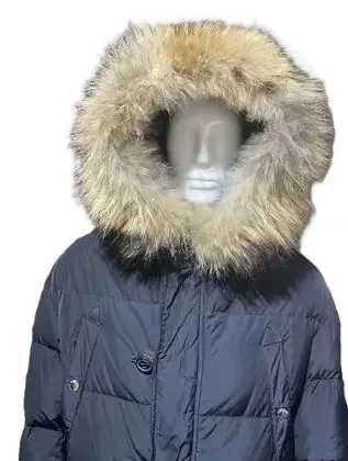 Plumón holgado con capucha con pelo de Dsquared2