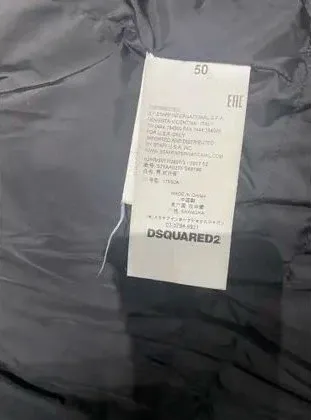 Plumón holgado con capucha con pelo de Dsquared2