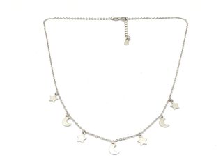 gargantilla plata 925mm con piedra con circonita 22cm